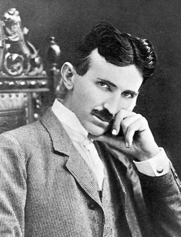 Photograph of Nikola Tesla 