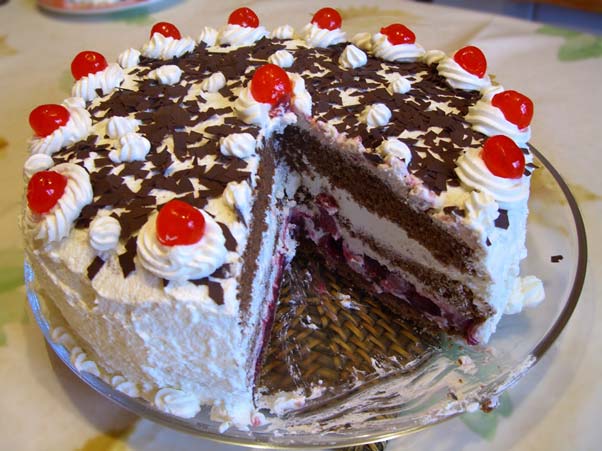 Foods such as black forest gateau is considered as carbs with high-GI (Source: Wikipedia)