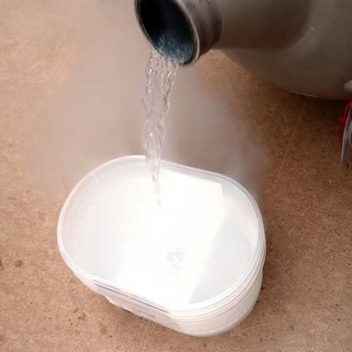 Liquid nitrogen. 