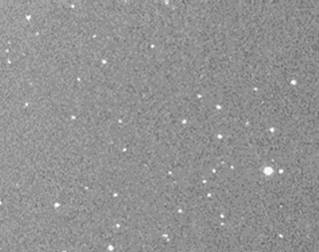 Optical image of asteroid 2017 YE5 at MOSS. (Source: Morocco Oukaïmeden Sky Survey)