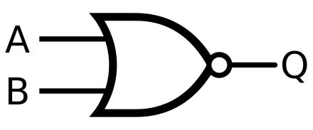 A diagram of a NOR gate