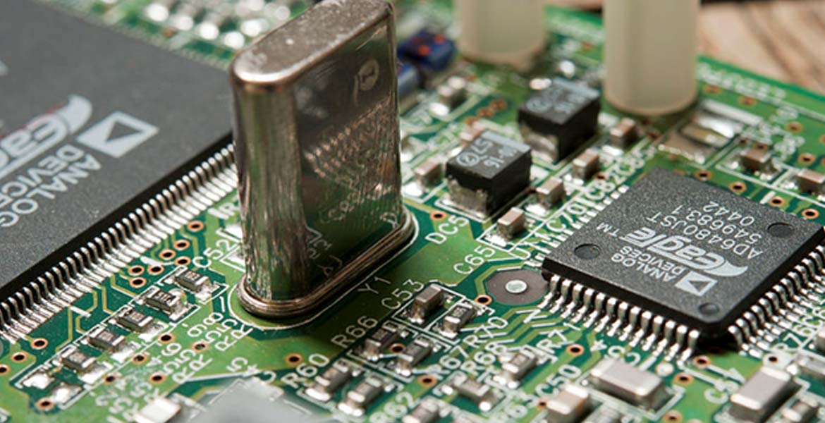 Example of a part of printed circuit board 