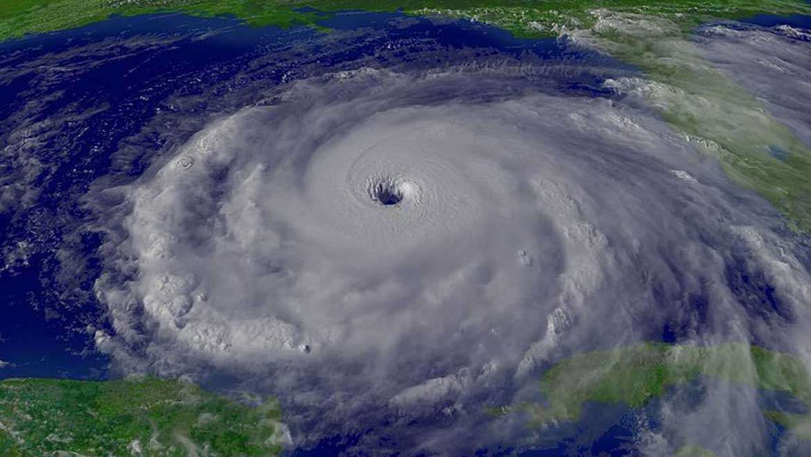 Hurricane Rita as a Category 5 hurricane.