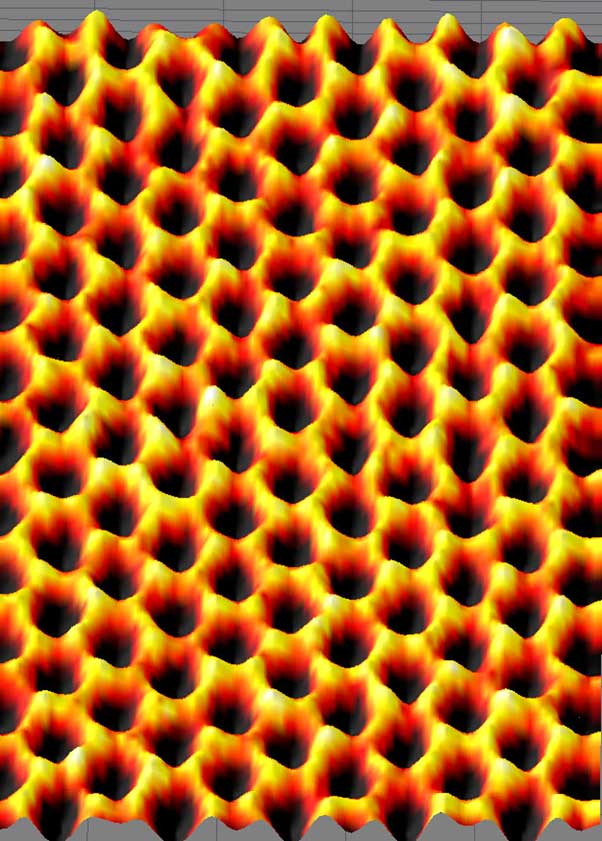 Scanning probe microscopy image of graphene. (CC BY 2.0)