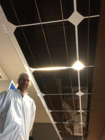 Project Manager and researcher Martin Bellmann is pictured at SINTEF’s solar cell test laboratory. Photo: SINTEF
