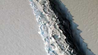 Larsen C Ice Shelf Crack Details. 
