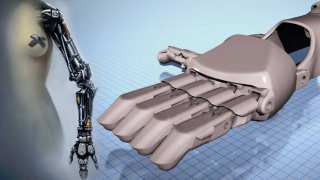A conceptual science fiction prosthetic arm as seen in the Star Wars films and Modifying an Existing Prosthetic Design with Tinkercad on Vimeo
